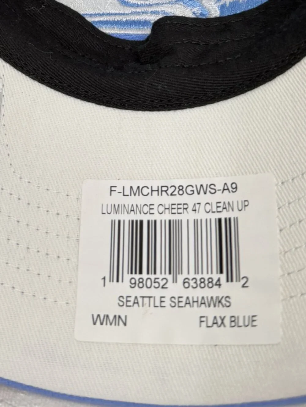 '47 Brand Clean up Light Blue Women's Seattle Seahawks adjustable cap/hat